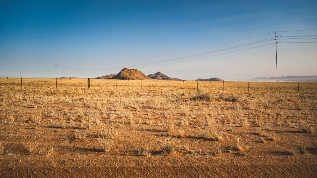 Paysage de voyage associé à budget voyage namibie