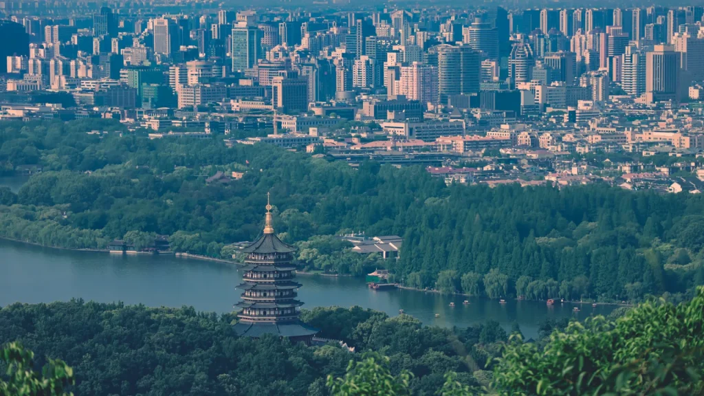 Paysage de voyage associé à chine en famille