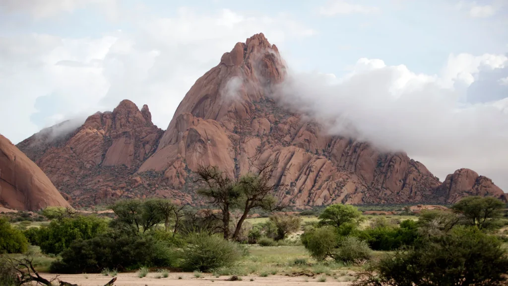 Paysage de voyage associé à damaraland namibie