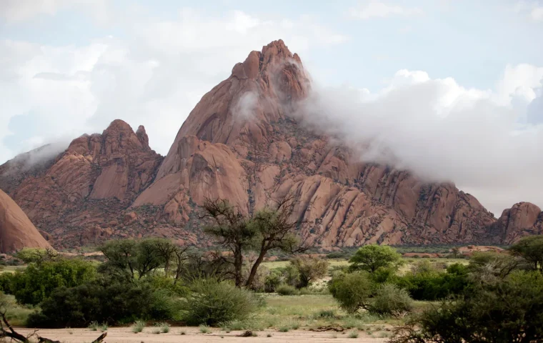 Paysage de voyage associé à damaraland namibie