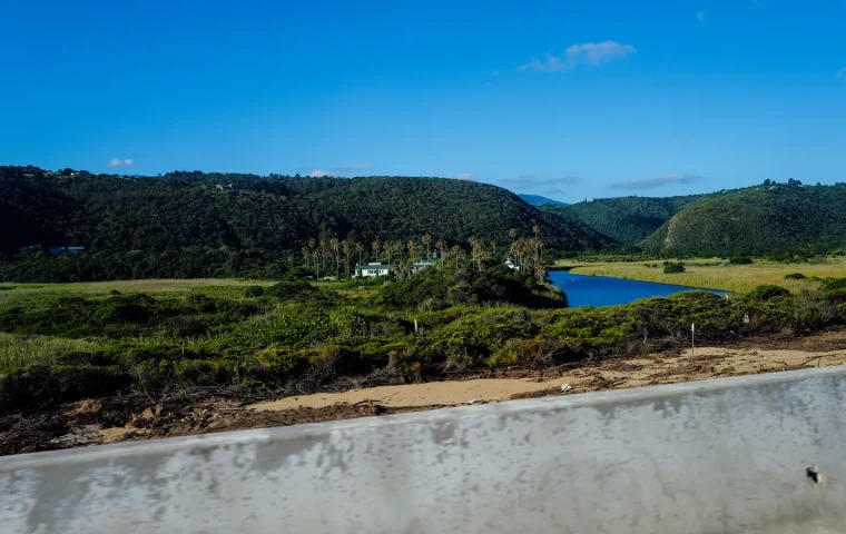 Rivière et végétation côtière le long de la Garden Route