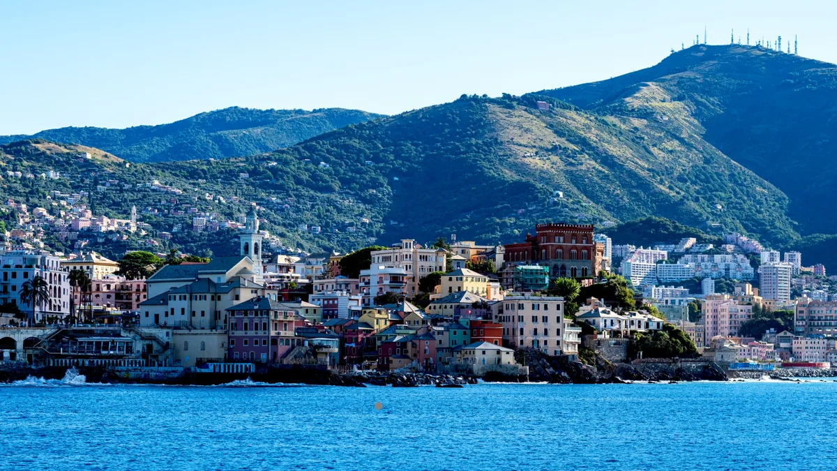 Détail du paysage et de l'étape liés à gênes portofino