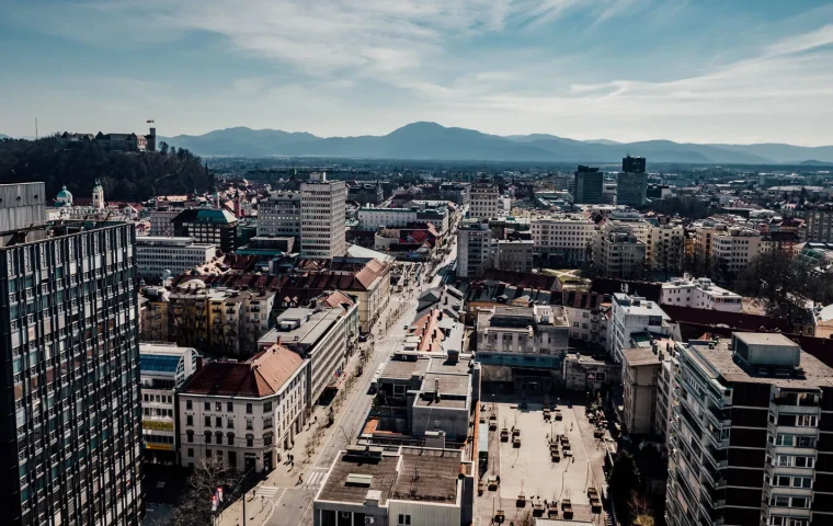 Paysage de voyage associé à ljubljana en famille