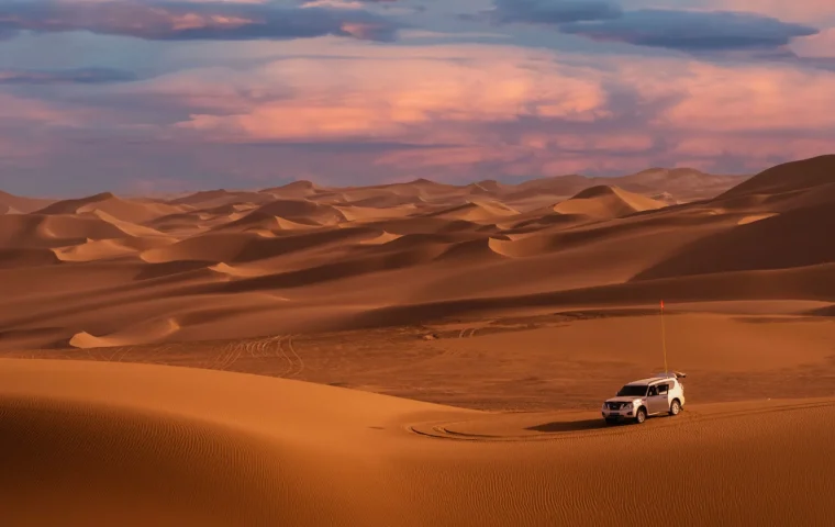 Paysage de voyage associé à namibie sans 4x4