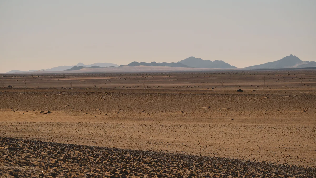 Détail du paysage et de l'étape liés à voyage namibie en famille