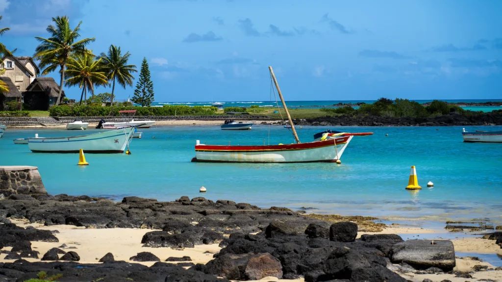 Paysage de voyage associé à où dormir île maurice famille