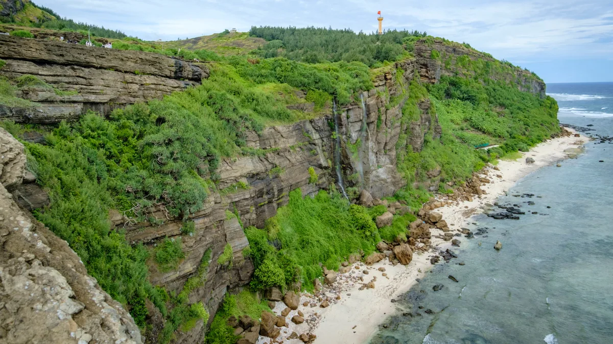 Détail du paysage et de l'étape liés à île maurice avec enfants