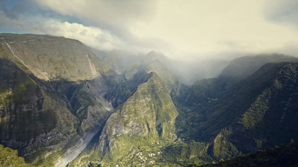 Paysage de voyage associé à réunion ou maurice en famille