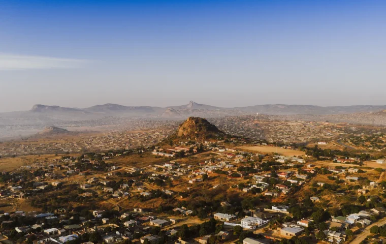 Paysage de voyage associé à windhoek en famille