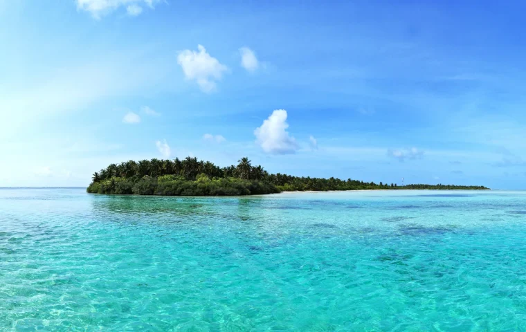 Paysage de voyage associé à ile paradisiaque