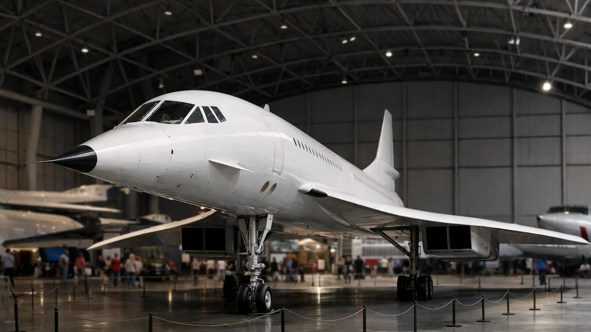 Concorde exposé dans un musée aéronautique